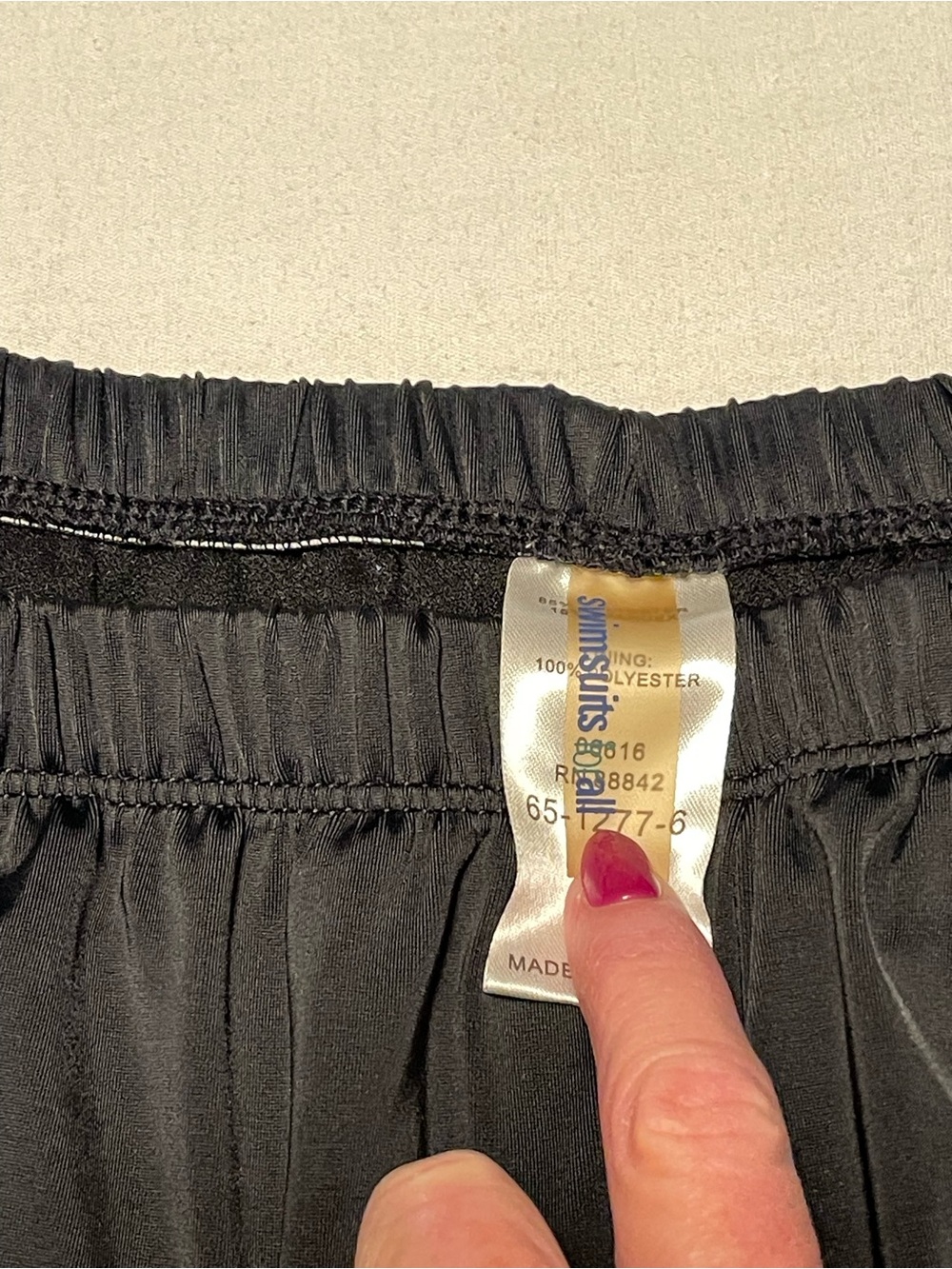 Women’s Black Swim Shorts - Lightweight Comfort - Picture 4 of 4